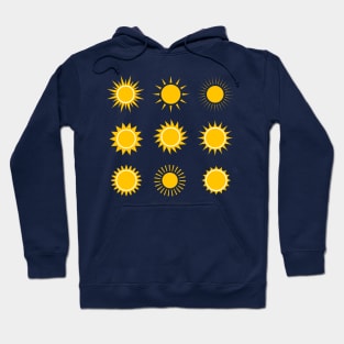 Sun pattern Hoodie